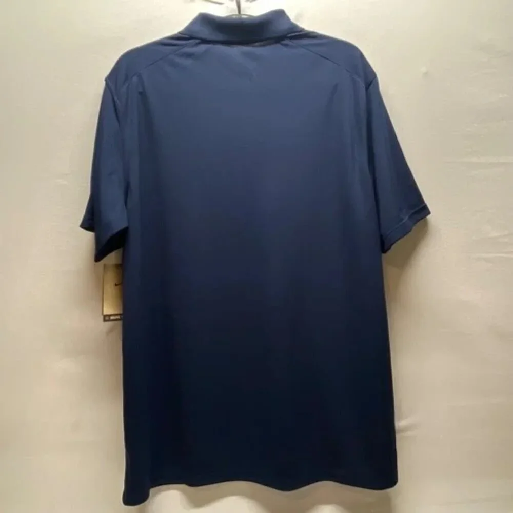 Nike DriFIT Performance Polo Men's Large Dark Navy NK Syngenta Farming Logo NWT‎